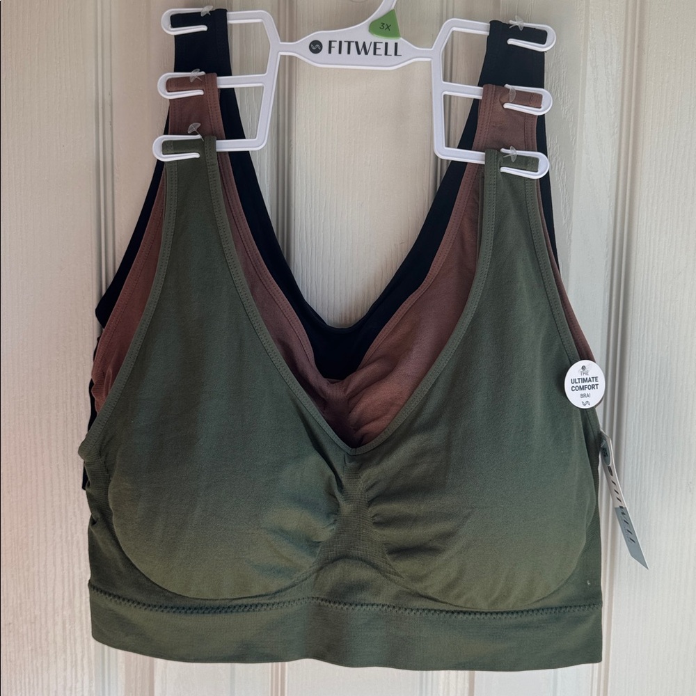 NWT SET OF THREE FITWELL WIRELESS COMFORT 3X